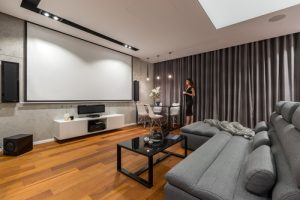 What is the best color for a home theater room